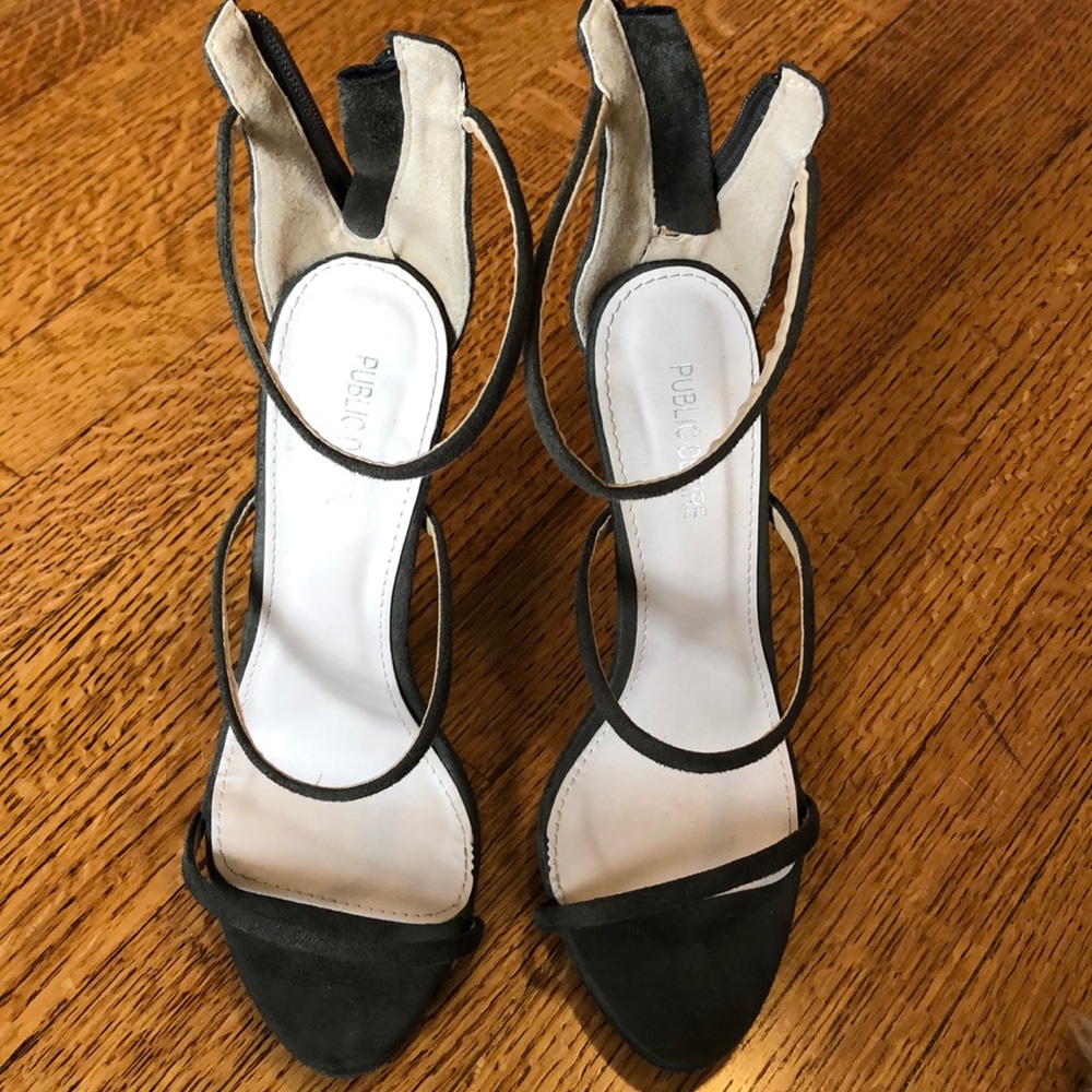 Army green stilettos